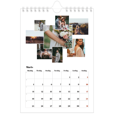 A5 Foto Kalender — Collage shapes [Marts]