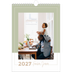 A4 Familiekalender — Familiekalender i jordfarver - Familie på 4 [kalender forside]