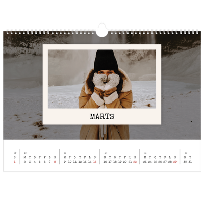 A3 Foto Kalender — Portrætudgaven [Marts]