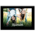 Fotokalender A4 dobbelt (30 x 40 cm) — Sort minimal [kalender forside]