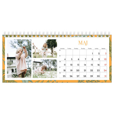 Bordkalendere — Blomstret tapet [kalender forside]