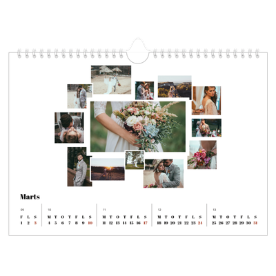 Fotokalender A4 — Collage shapes [Marts]