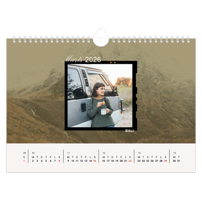 Fotokalender A4 — Eventrylyst [Marts]