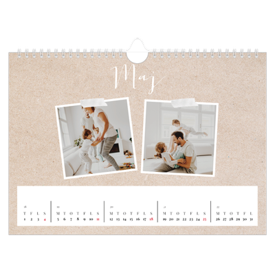 Fotokalender A4 — Scrapbogs kalender [kalender forside]
