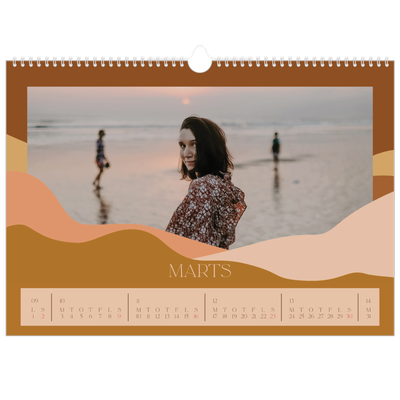 A3 Foto Kalender — Neutrale bjerge [Marts]