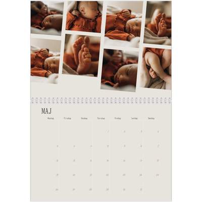 Fotokalender A4 dobbelt (30 x 40 cm) — Dynamiske billeder [kalender forside]
