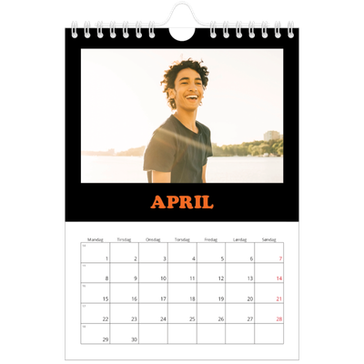 A5 Foto Kalender — Sjov type [April]