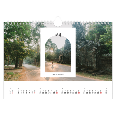 Fotokalender A4 — Den åbne bue [Maj]
