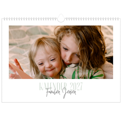 A3 Foto Kalender — Flere fonter [kalender forside]