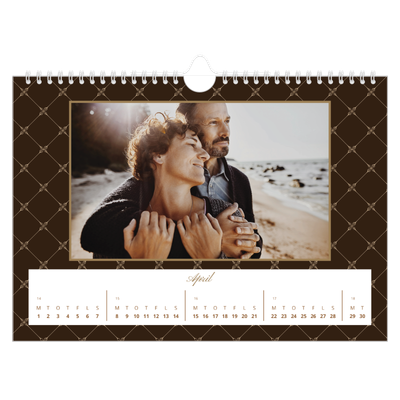 Fotokalender A4 — Vintage monokrom [April]