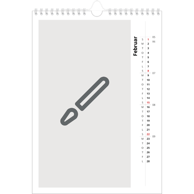 Fotokalender A4 (20 x 30 cm) — Design selv [Februar]
