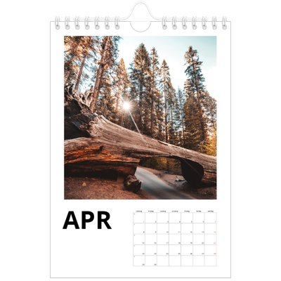A5 Foto Kalender — White space [April]