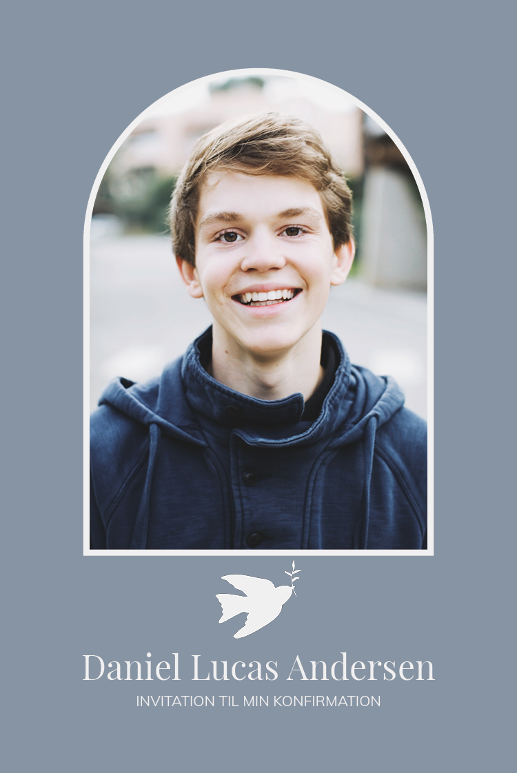 Invitationer — Hvid due