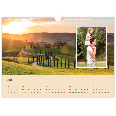 A3 Foto Kalender — Fire årstider [kalender forside]