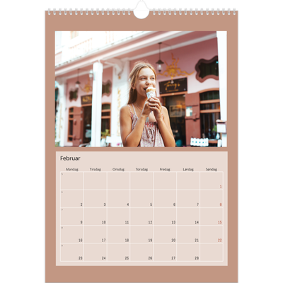 Årskalender A3 — Jordfarver [Februar]