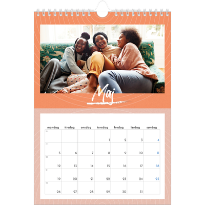Fotokalender A4 (20 x 30 cm) — Farverig kalender [kalender forside]