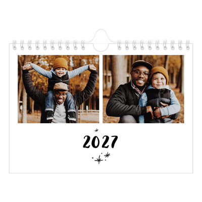 A5 Foto Kalender — Håndskrevet [kalender forside]