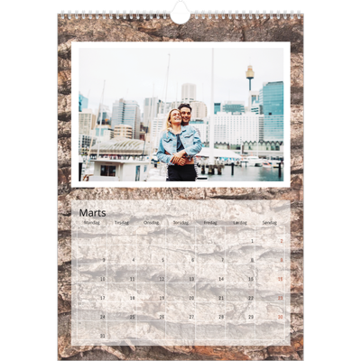 Årskalender A3 — Træbark [Marts]