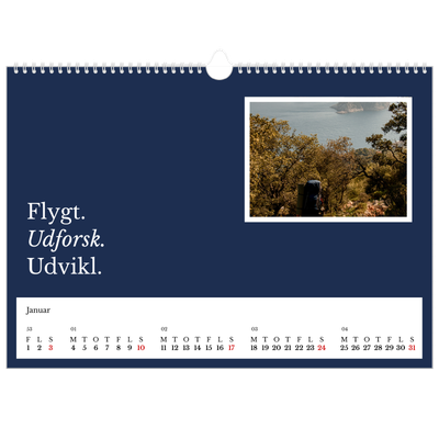 A3 Foto Kalender — Redaktionel Jord [Januar]