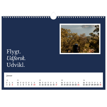 A3 Landskab Fotokalender — Redaktionel Jord