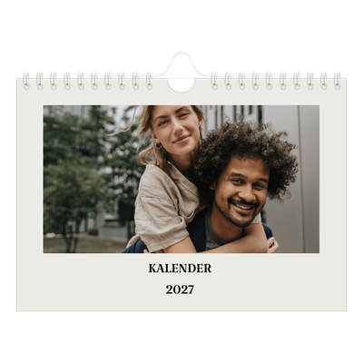 A5 Foto Kalender — Simpelt og moderne [kalender forside]