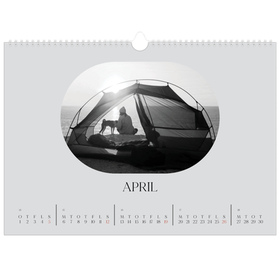 A3 Foto Kalender — Den åbne vej [April]