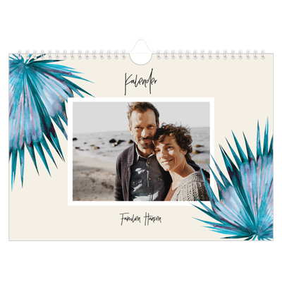 Fotokalender A4 — Malte blomster [kalender forside]