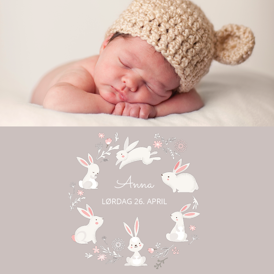 Invitationer — Hvide kaniner