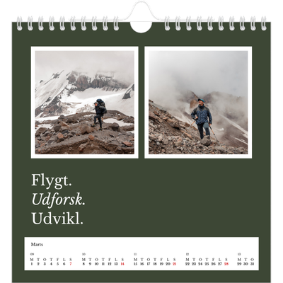 Årskalender kvadratisk — Redaktionel Jord [Marts]