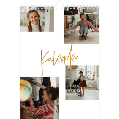 Fotokalender A4 (20 x 30 cm) — Guldstift [kalender forside]