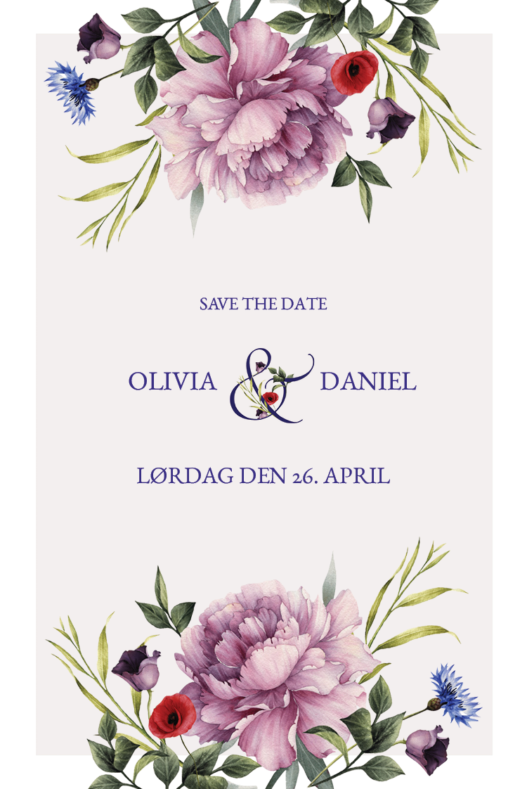 Save the date — Blomsterbuket