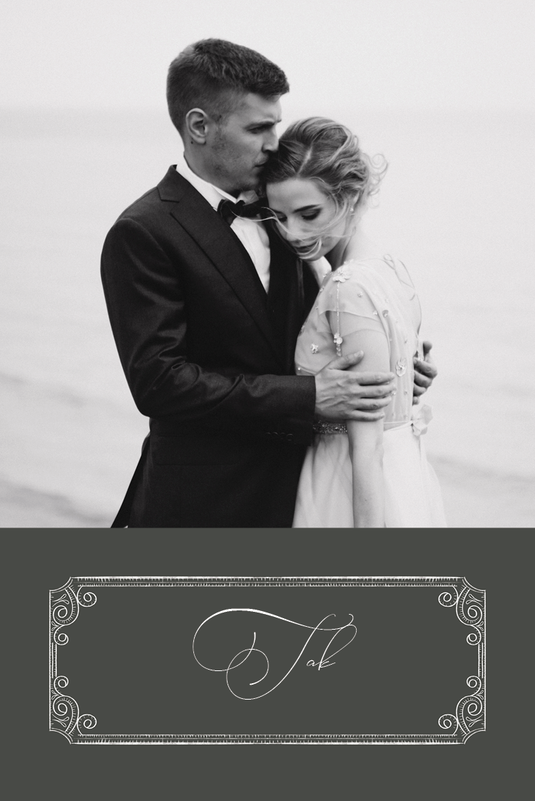 Takkekort — Mørk elegance