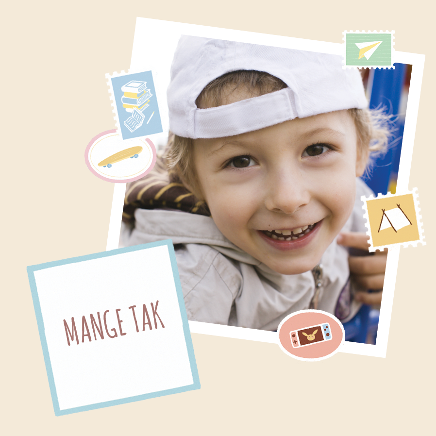 Takkekort — Klistermærkesjov