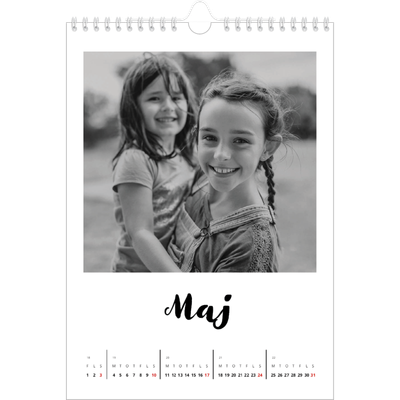 Fotokalender A4 (20 x 30 cm) — Håndskrevet [kalender forside]