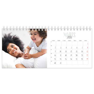 Bordkalendere — Flere fonter [Marts]