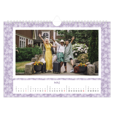 A5 Foto Kalender — Fuld blomstring [kalender forside]