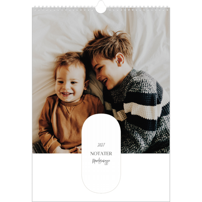 Familiekalender A3  — Planlæggeren - Familie på 5 [kalender forside]