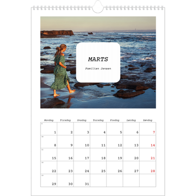 Årskalender A3 — Den fulle historie [Marts]