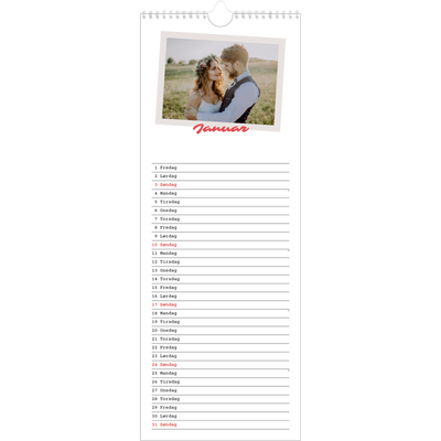 Køkkenkalender  — Signeret tryk [Januar]