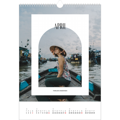 Årskalender A3 — Den åbne bue [April]
