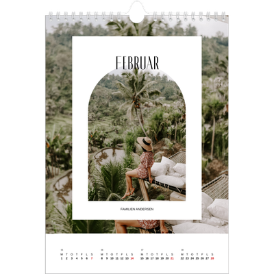Fotokalender A4 (20 x 30 cm) — Den åbne bue [Februar]