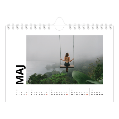 A5 Foto Kalender — White space [kalender forside]