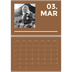 Fotokalender A4 dobbelt (30 x 40 cm) — Moderne og dristig [Marts]