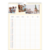 A4 Familiekalender — Moderne familiekalender - Familie på 5 [Marts]