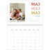 Fotokalender A4 dobbelt (30 x 40 cm) — Farverige fonter [kalender forside]