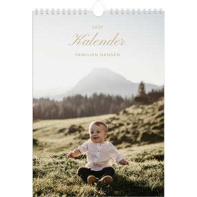 Fotokalender A4 (20 x 30 cm) — Fotolister [kalender forside]