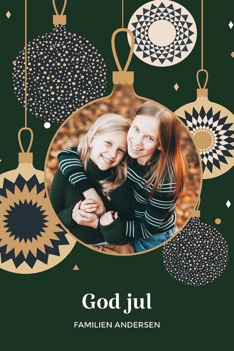 Kort — Julekuglefotoramme