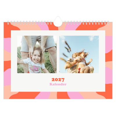 Fotokalender A4 — Farveglad mønster [kalender forside]