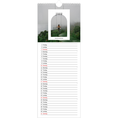 Køkkenkalender  — Den åbne bue [Januar]
