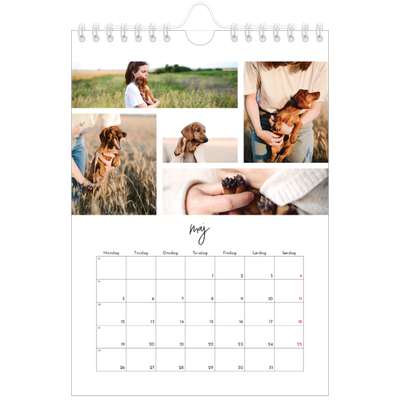 A5 Foto Kalender — Billedcollage [kalender forside]